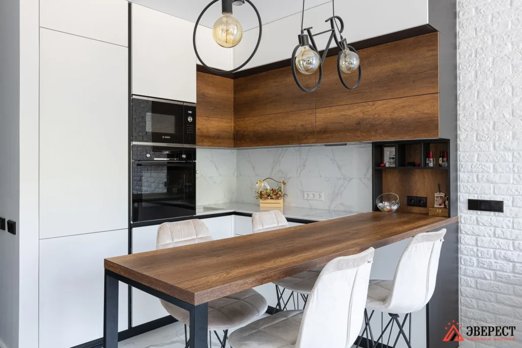 Угловая кухня под потолок "Старк"