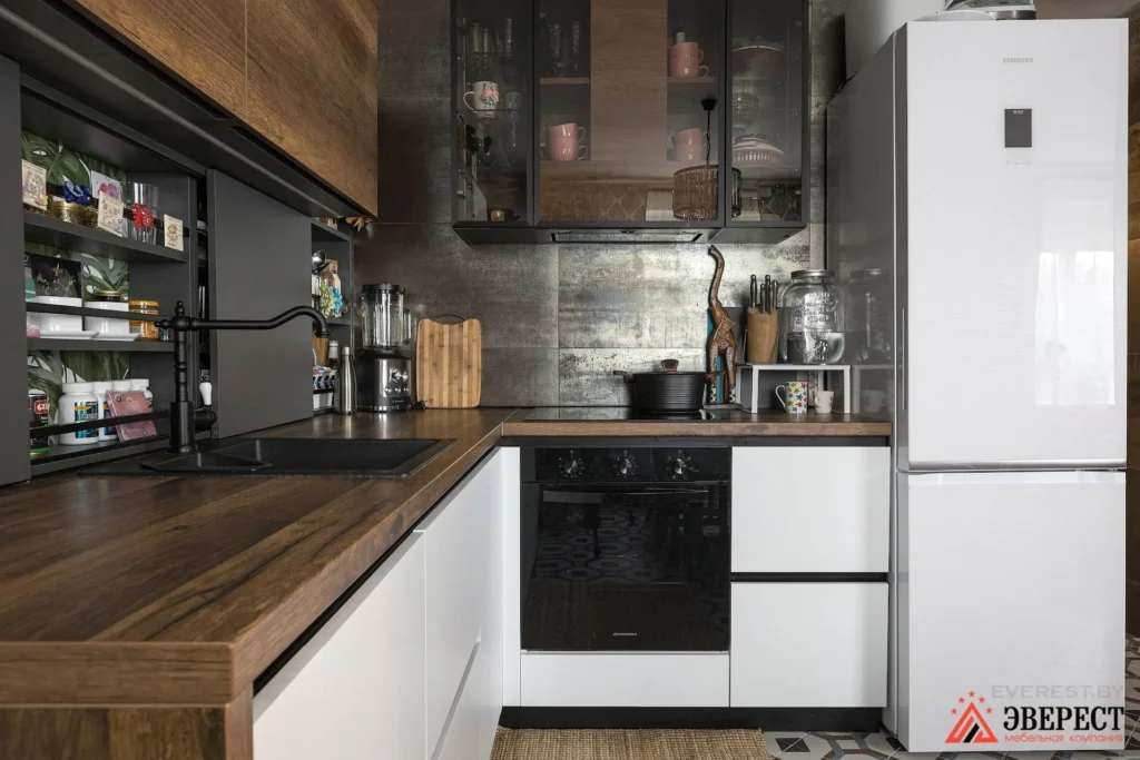 Угловая кухня с фасадами Cliaf & S-lain "Модена"