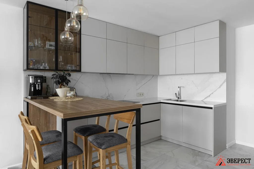 Угловая кухня под потолок "Канзас"