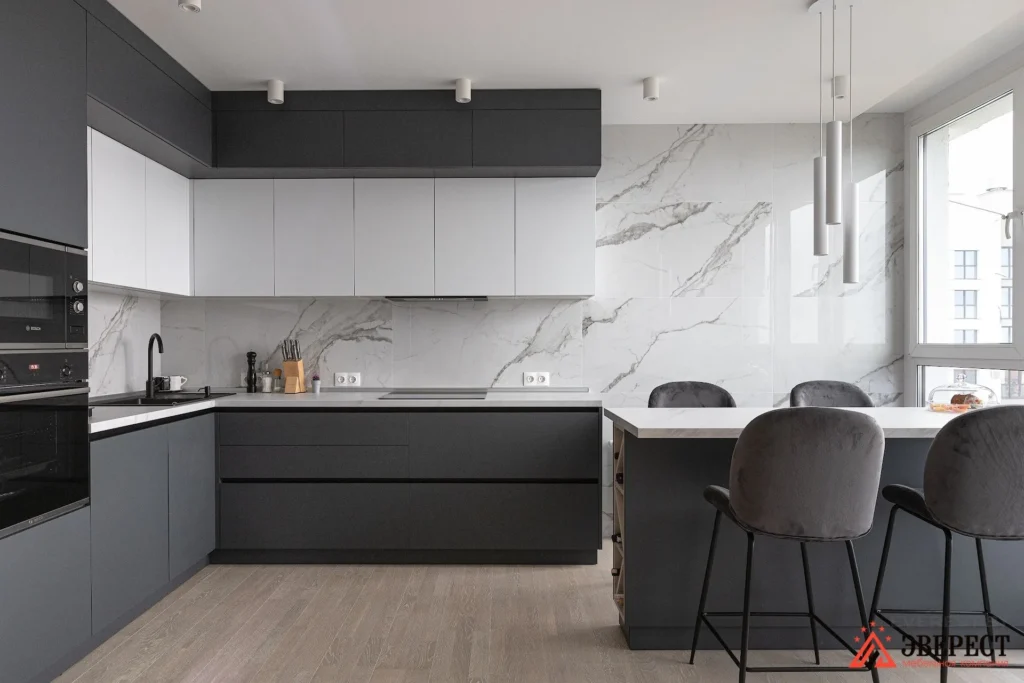 Угловая кухня с островом "Милтон"