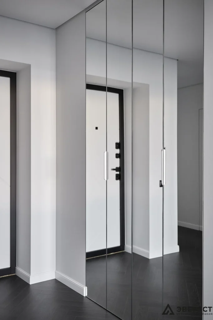 Гардеробная "Зорг" с зеркальными фасадами