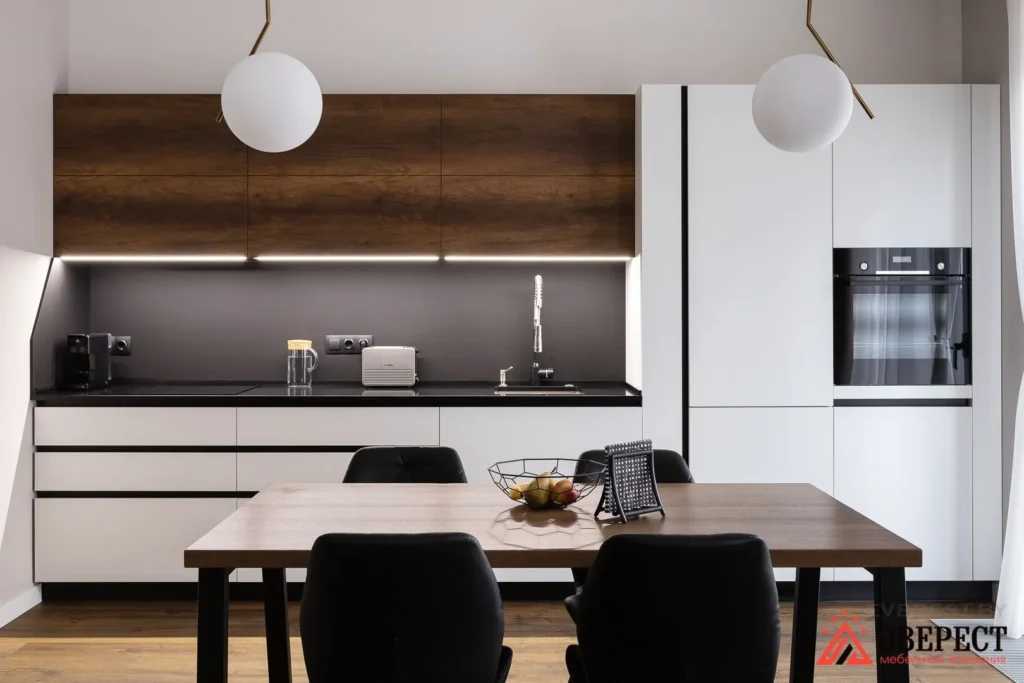 Прямая кухня в стиле лофт "Град"