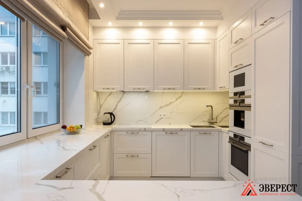 П-образная кухня «Айвори»