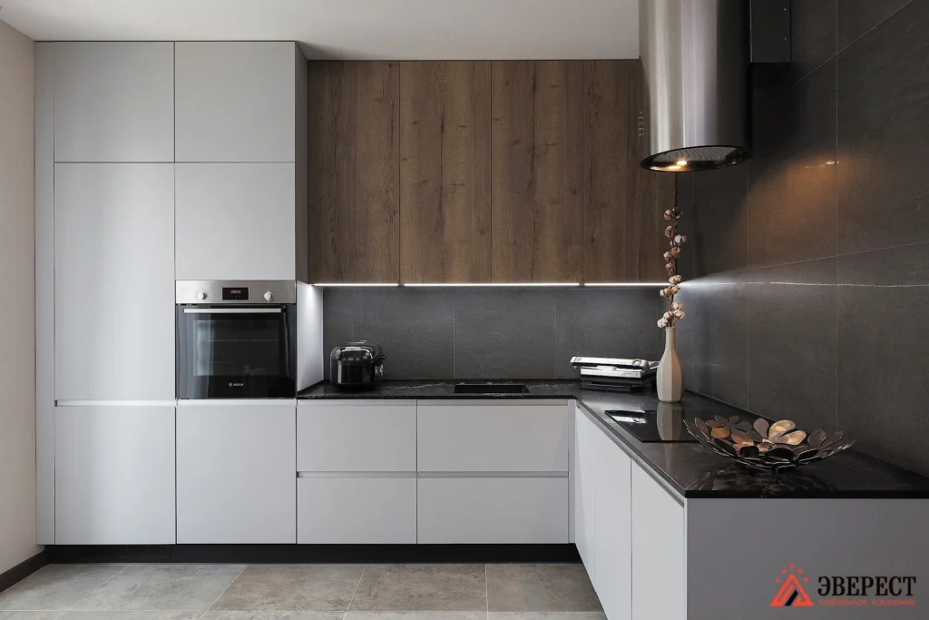 Матовая угловая кухня "Феникс"